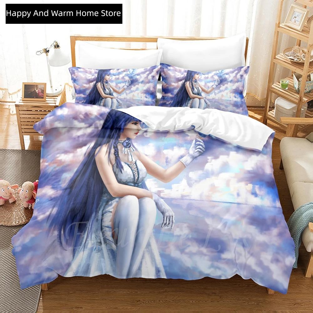 3D Anime Honkai Impact 3rd Beding Set Printed Decorative 2_3pcs Soft Duvet Cover Set Bedclothes Comfortable Quilt Cover Home For Home Textiles