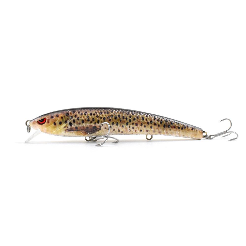 Mino, Cast Simulation Bait, Freshwater Sea Fishing Bait, Tilted Mouth Black Fish Luya Bait Led Vibration Charging Electronic Bait