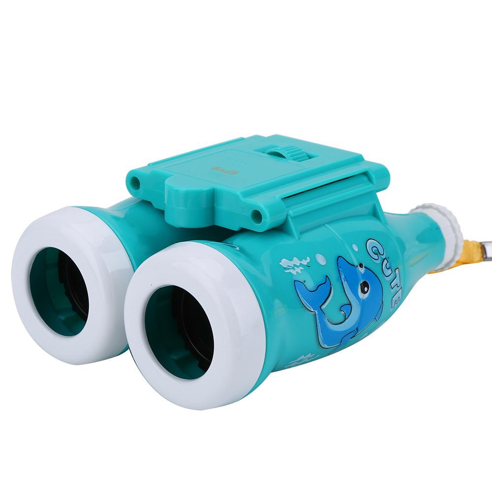 6 Times Lightweight Binoculars with Strap Children Educational Toys (Blue)