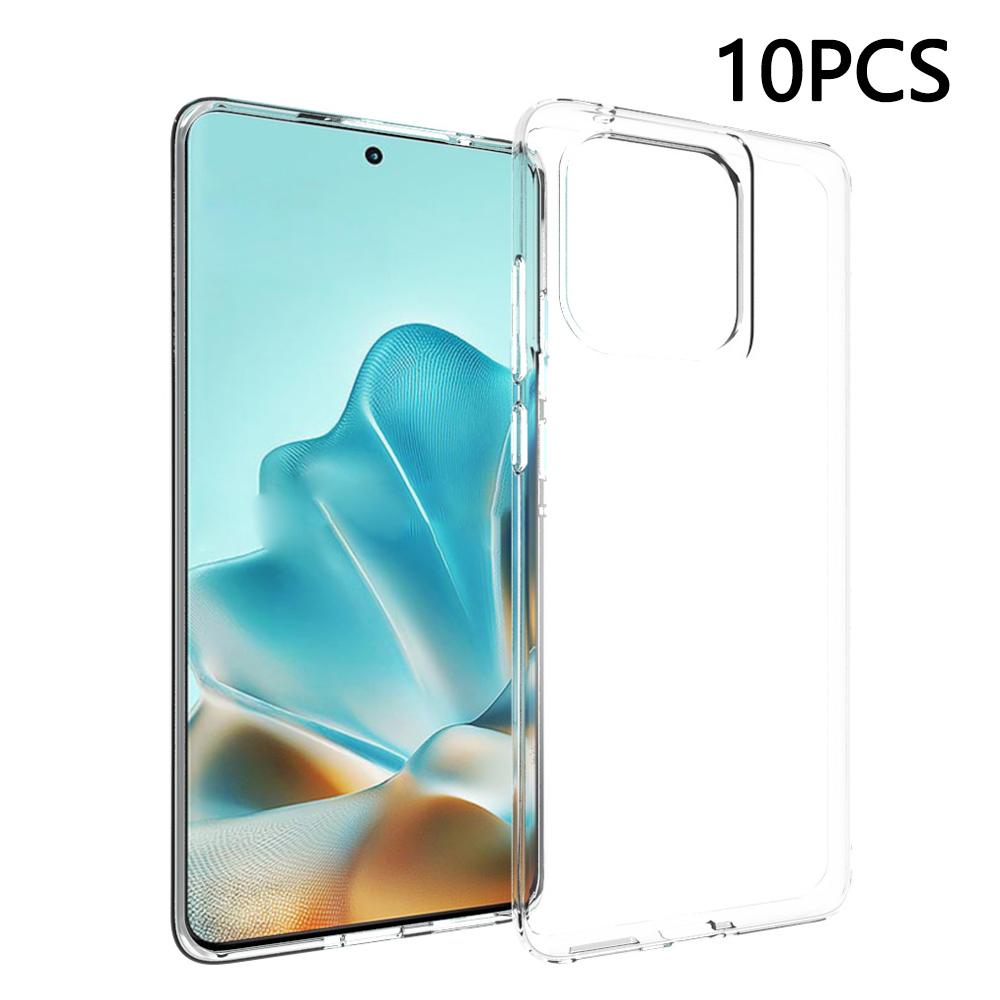 10 Stück/Packung Für Motorola Edge 60 Fusion 5G Hülle Wasserzeichenfrei TPU Schützende Transparente Handyhülle
