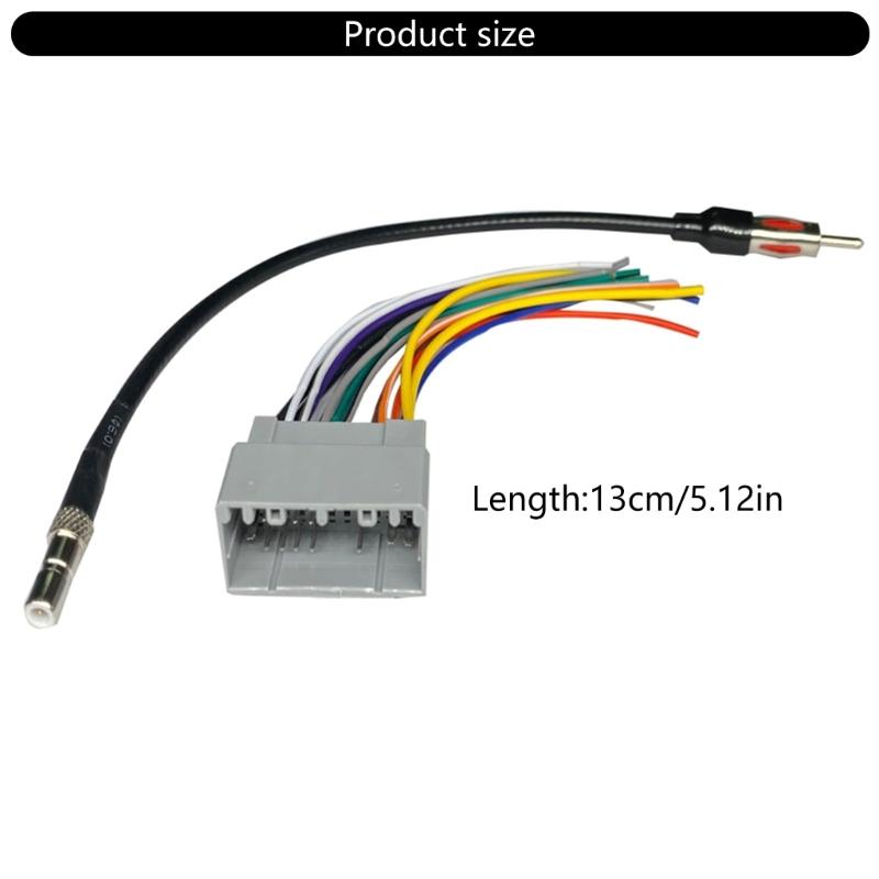 Plugs and Play Sound Radio Wiring Harness for Vehicles Seamless Dashboard Music Player Integration Upgrading Car Stereo
