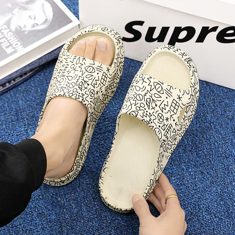 Men's new summer platform casual fashion comfortable sandals home beach shoes 2024 men's flip-flops