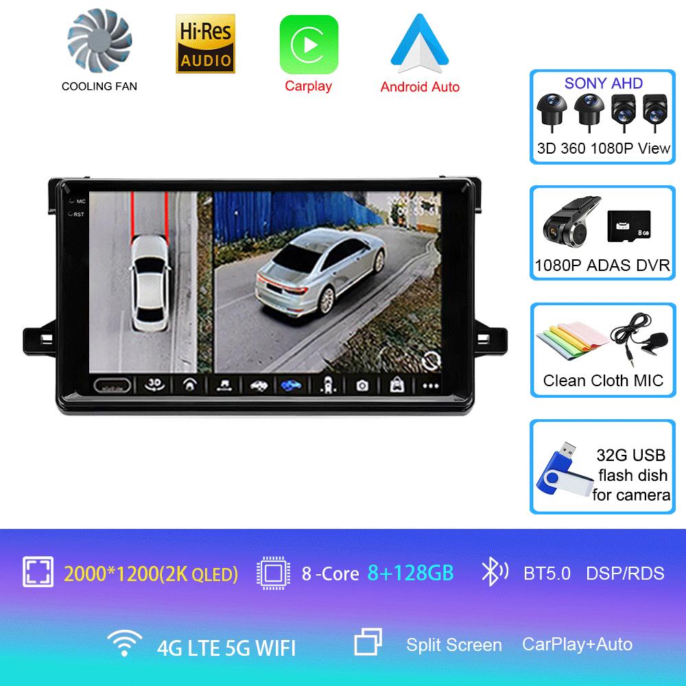 Android 14 For Toyota Prius XW50 2015 2016 2017 2018 2019 2020 Car Radio GPS Carplay Multimedia Player Navigation Stereo Auto BT