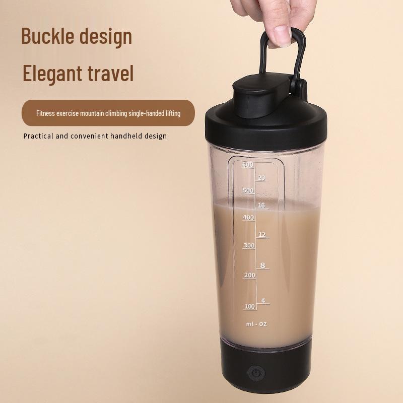 Portable Electric Protein Shake Cup with Automatic Mixing for Sports and Milkshakes