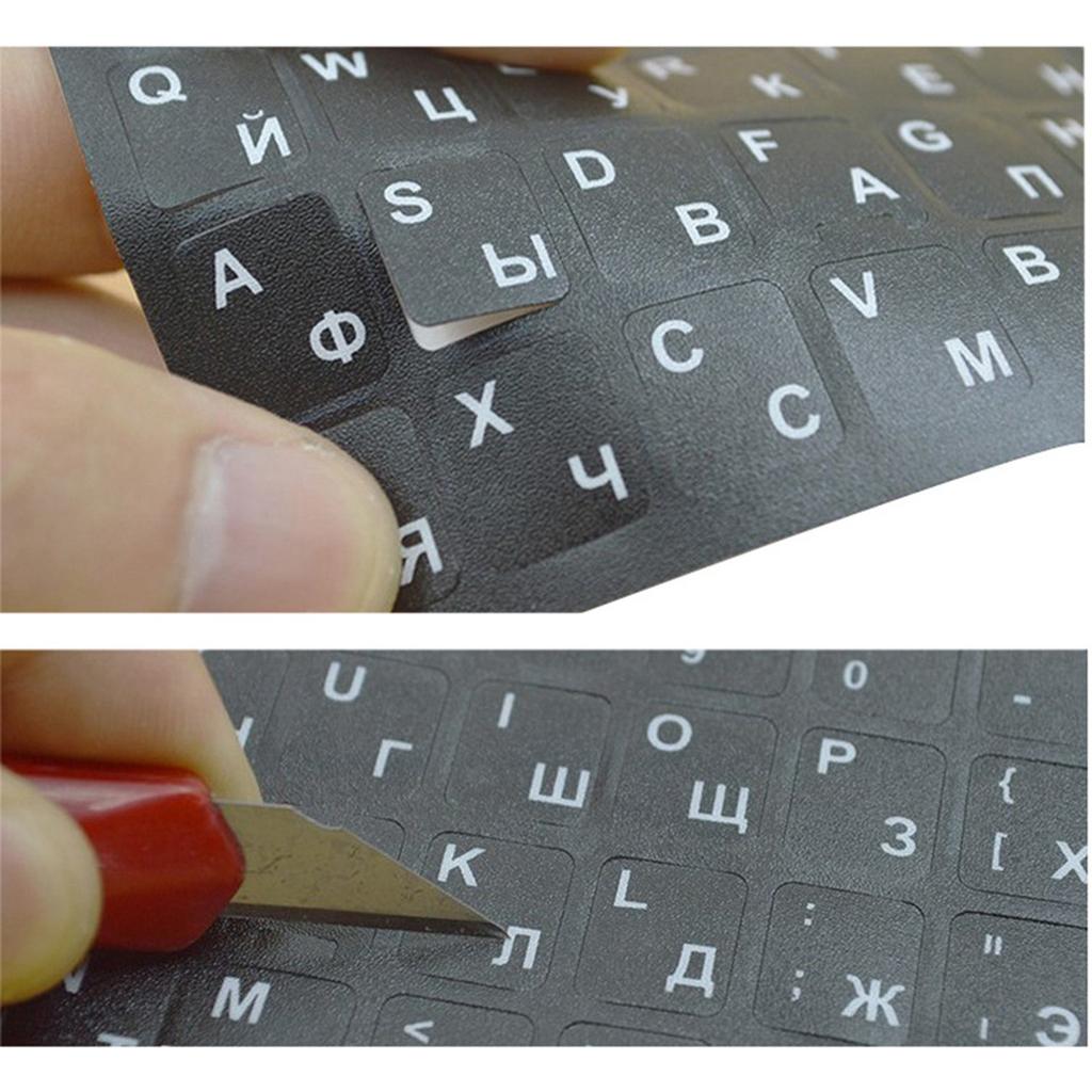 Thai Keyboard Stickers 15.6in Wear Resistant PVC Frosted Texture Durable Computer Keyboard Skins for Thai Laptop Thai