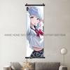 Game Genshin Impact Poster Sexy Anime Mona Home Decor Scroll Picture Sucrose Wall Art Decorative Hanging Painting Interior Mural