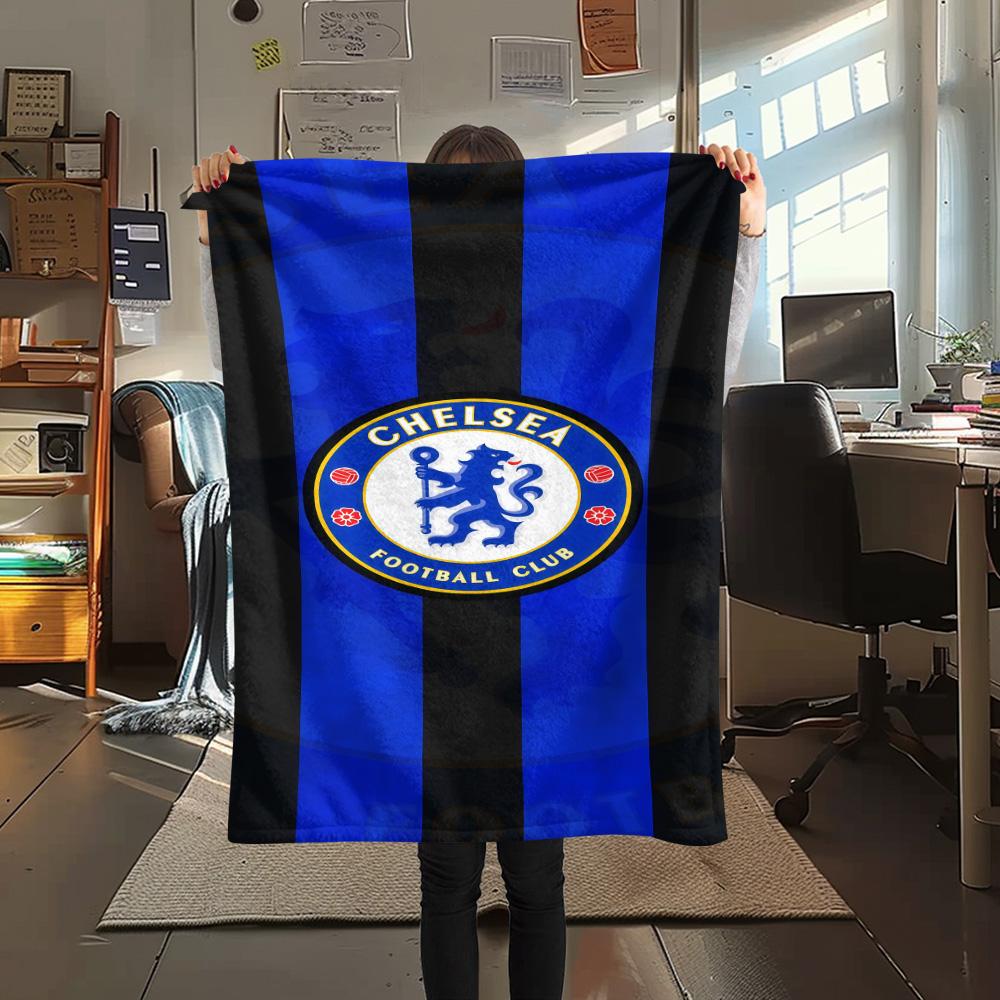 

Chelsea logo Print FlAannel Blanket, High quality Comfortable for All Seasons, Home Decor, Warmth and Comfort 80cm x 120cm