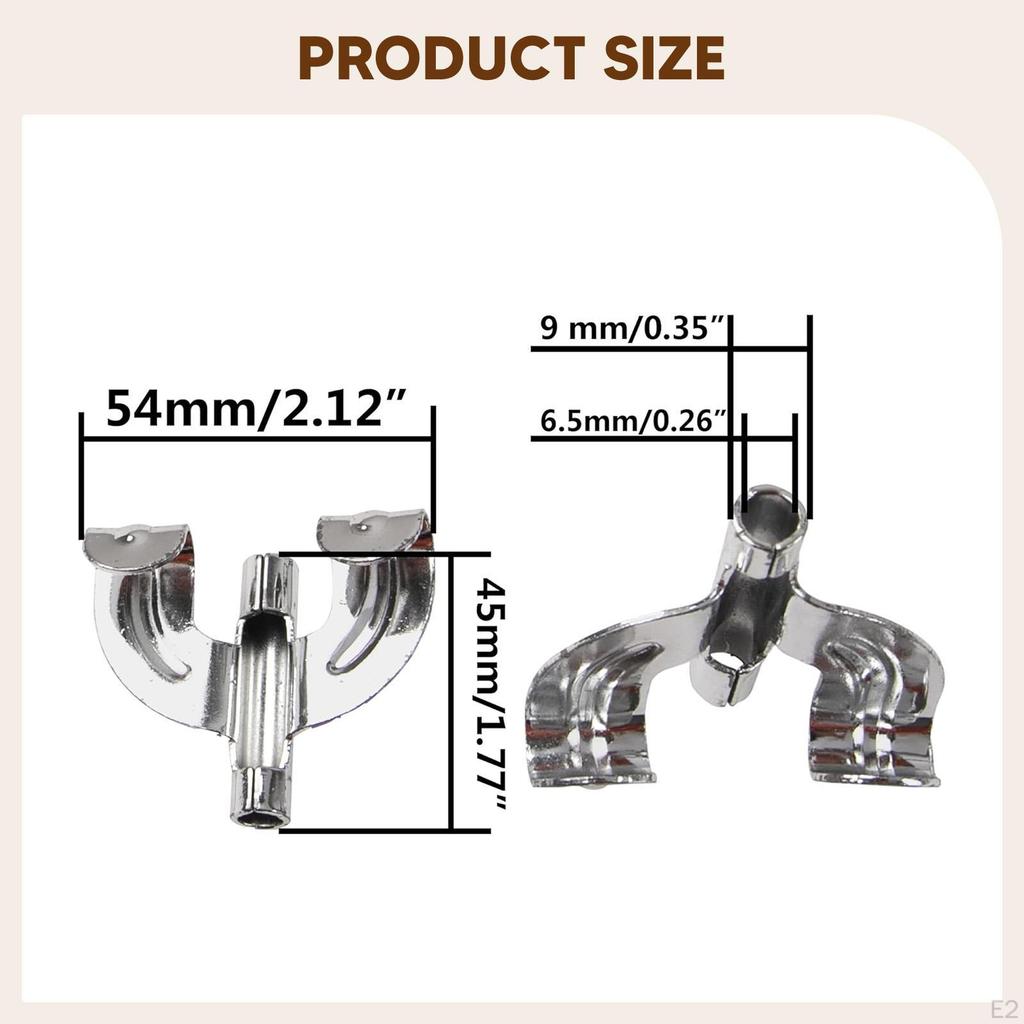 14x Bassdrum-Klammerhaken Ersatz Robust Professionell Gute Festigkeit Ersetzt Teile Musikalisch