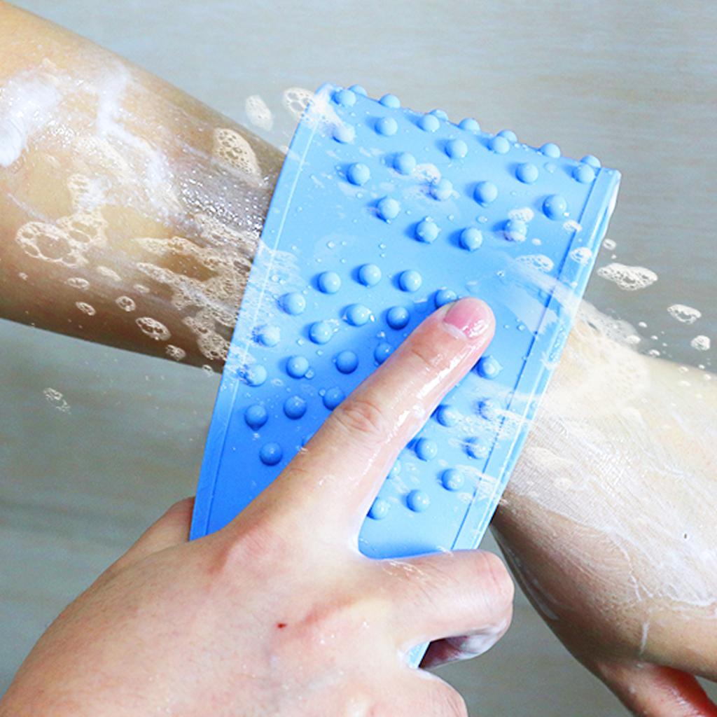 Esfoliantes de Costas de Silicone Forte Dupla Face Toalha Esfoliante para Lama e Cinzas