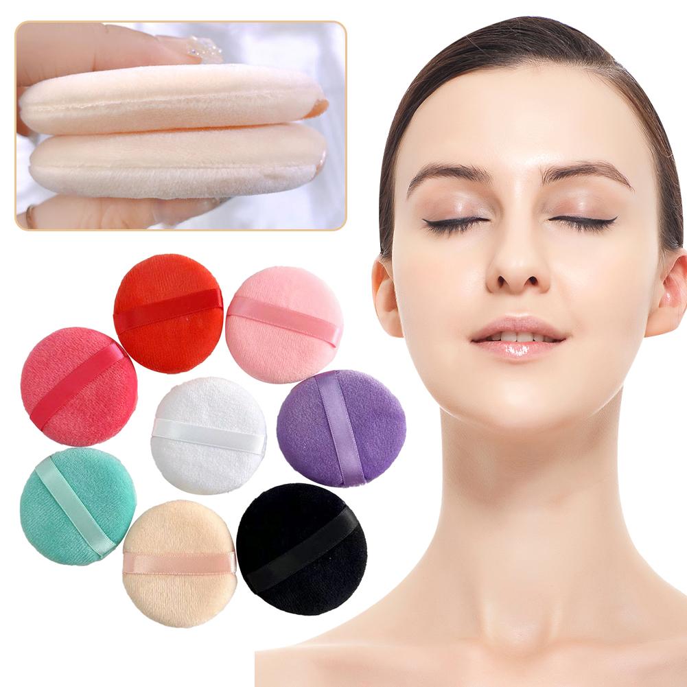 5Pcs Soft Velvet Powder Puff Blender Sponges Facial Foundation Puff Make Up Accessories Round Makeup Sponges Cosmetics Tools