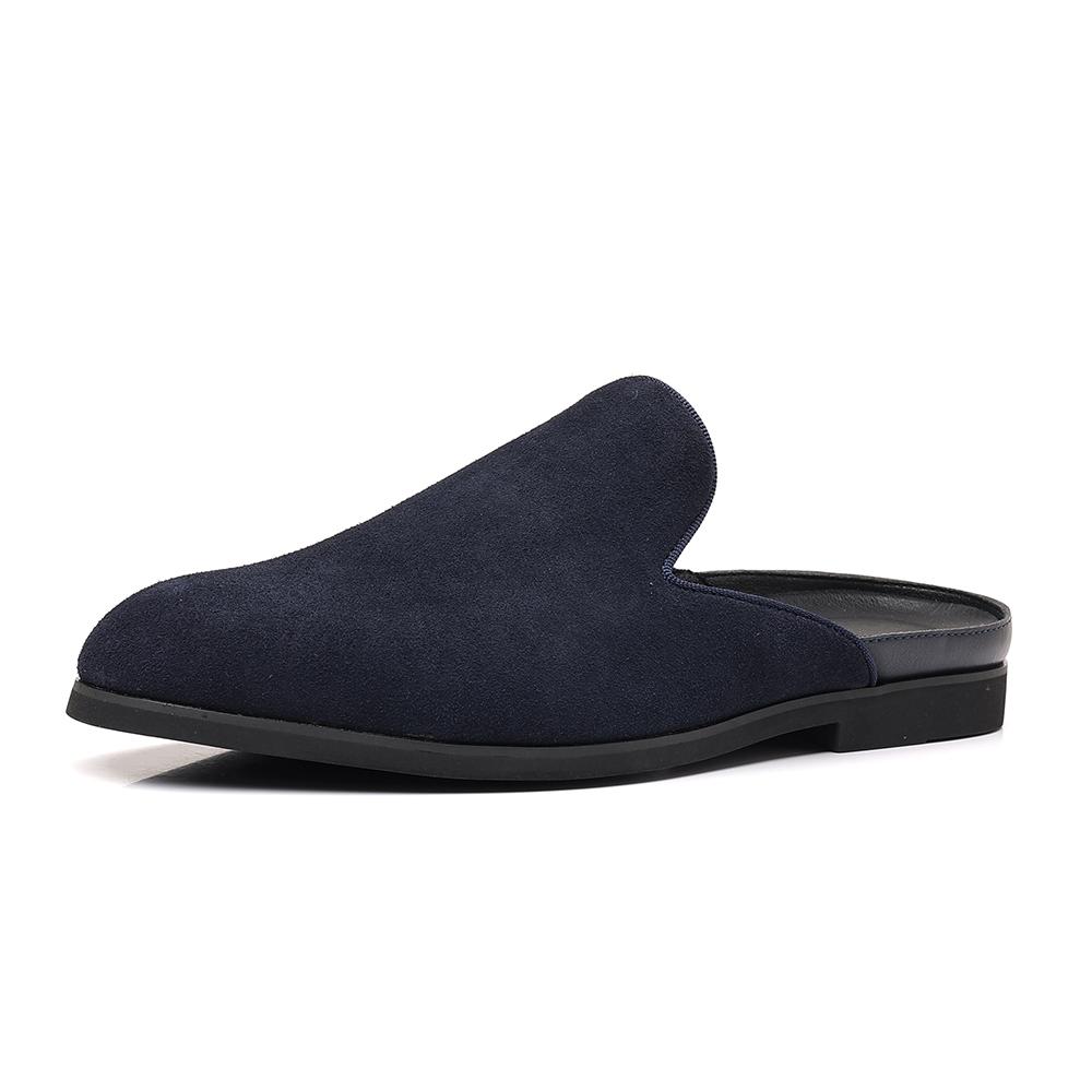Fashion New Arrival Men's Muller Shoes Business Driving Flats Stylish Style Male Casual Shoes Outdoor Lazy Loafers Leather Slip On Flats