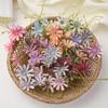 10pcs/lot  Simulated Flowers with Three Small Daisies for Wedding Decoration DIY Flower Arrangement Hotel Home Decoration and Simulated Flowers