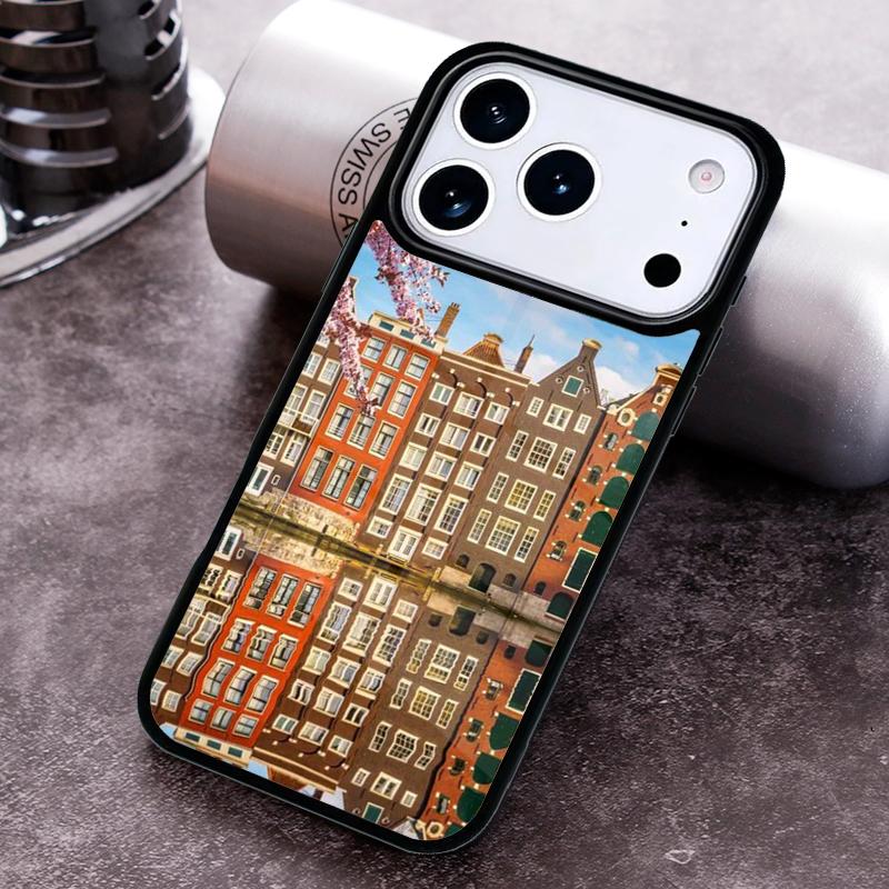 Amsterdam City Poster Phone Case For iPhone 17 16 15 14 13 12 11 Pro Max Plus 17Air Soft Silicone Cover