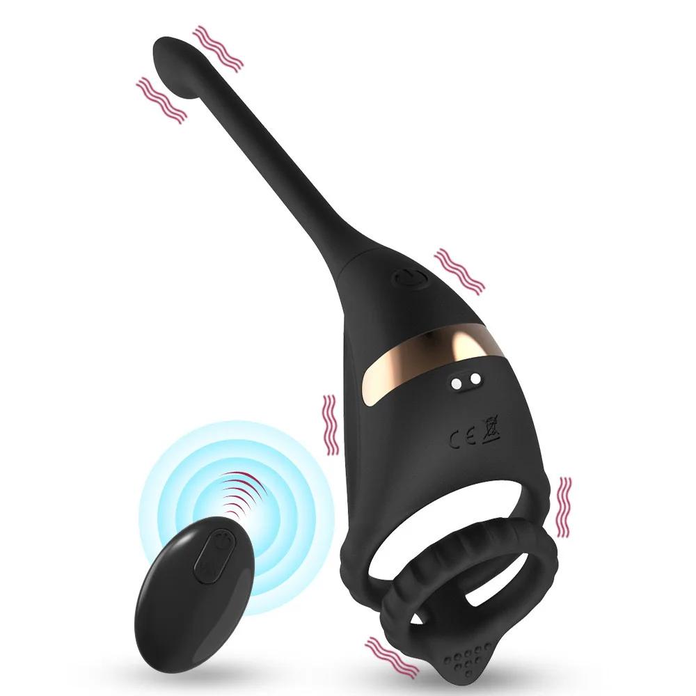 Pocket Pusssy Rings For Man Vibrating Magic Wand Sleeve For Penis Simulators Men Sexy Tools Ass Plug Adult Products God Toys