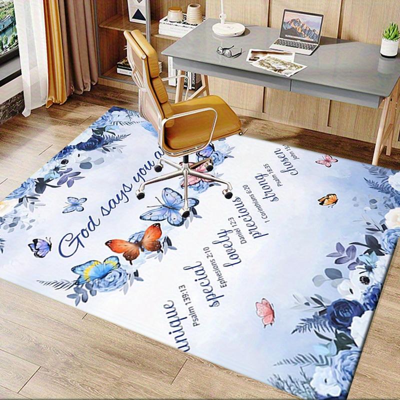 Office Carpet Unique, Special, Lovely, Precious, Strong, Chosen: A Inspirational Decorative Rug for