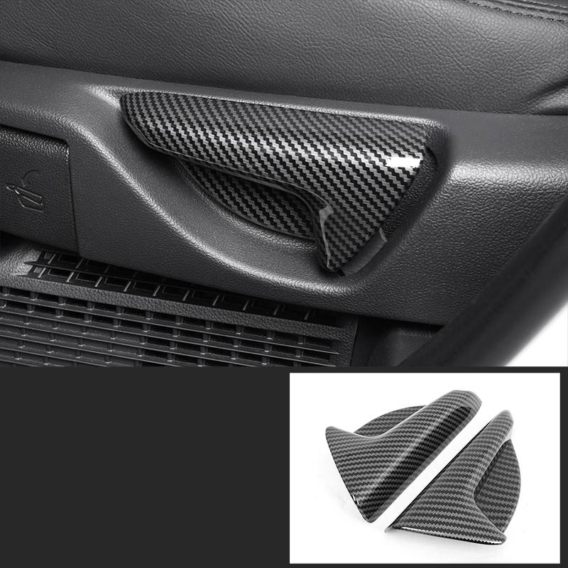 For Toyota Highlander XU70 Refit   2022 Car Carbon Fiber Interior Mouldings Gear Panel Cover Frame Accessories For