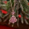 Women's High-End Christmas Pendant Necklace with Star, Tree & Snowflake Charms