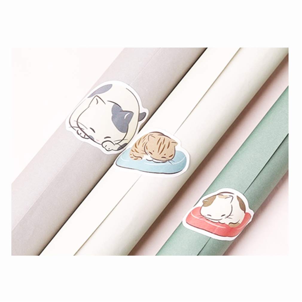 Cat Flake 95 Stickers Extras Large Cute Sticker Cat Illustrations Za-Bi Stickers, Stickers, + / Capacity, Realistic, Schedule, Planner, Album, Deco,