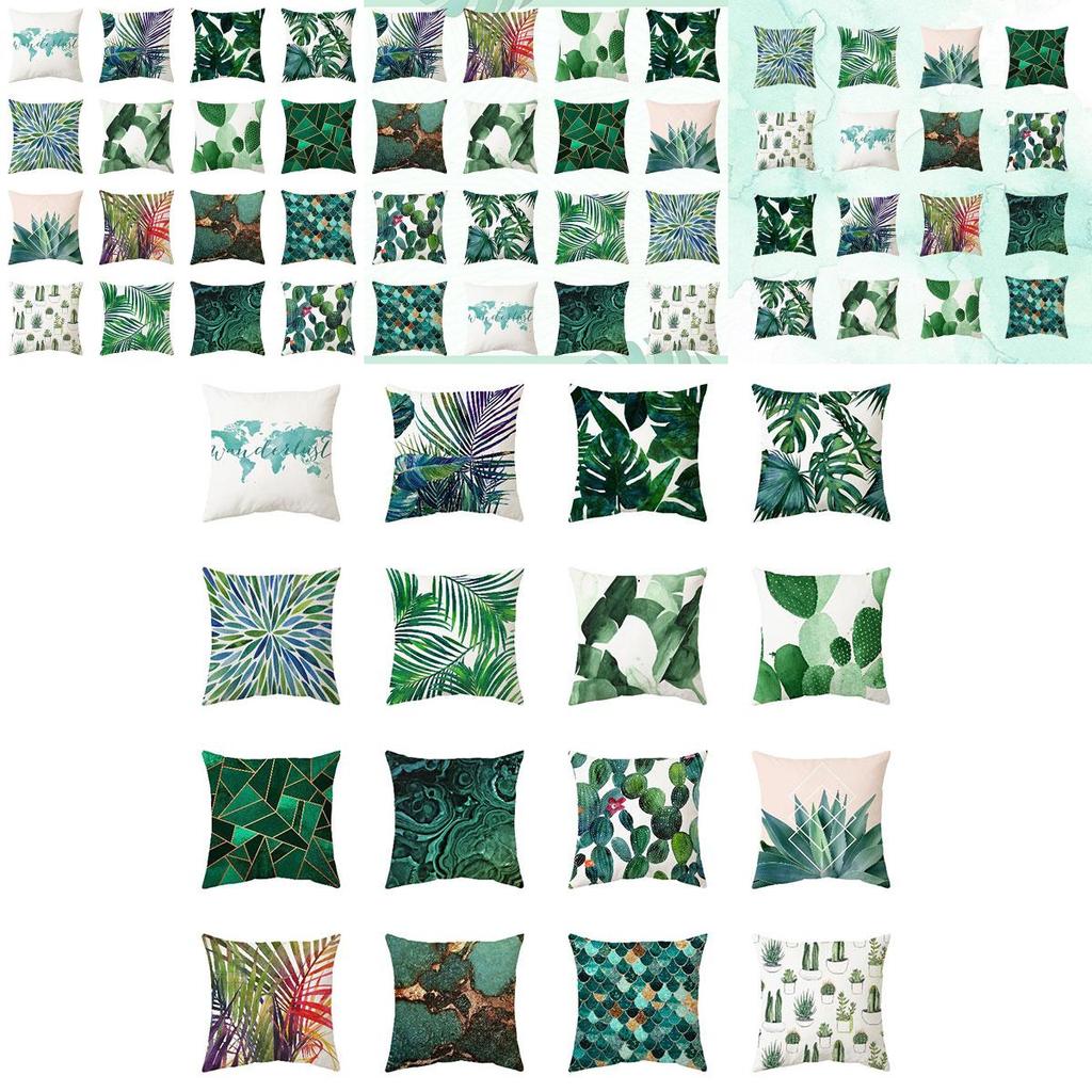 Bedruckte wasserdichte Gartenkissenbezüge Perfekt für Outdoor-Sofadeko 45x45cm