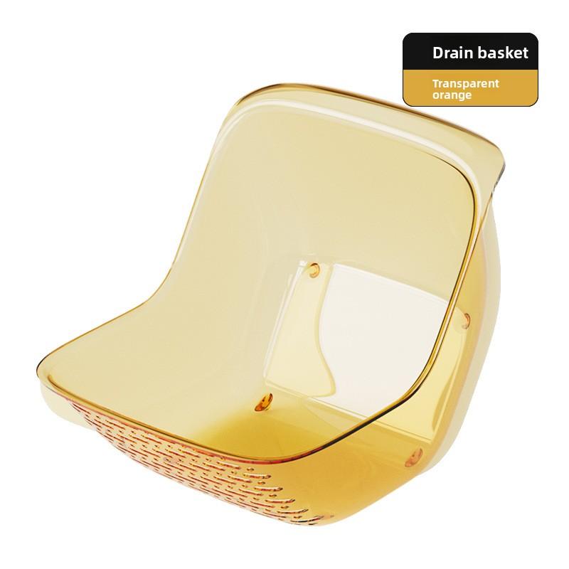 New Multifunctional Transparent Kitchen Vegetable and Fruit Drainage Basket