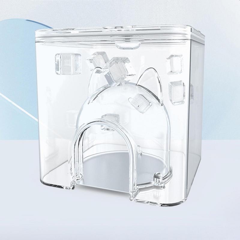 Transparent Water Cube Hamster Cooling House Igloo Playpen Shelter Hideout House Summer Mini Nest Pet Supplies For Small Pets
