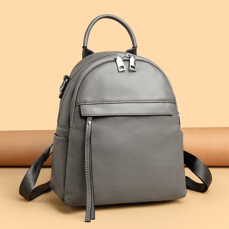 New soft leather anti-theft backpack women's bag fashionable and simple casual shoulder backpack