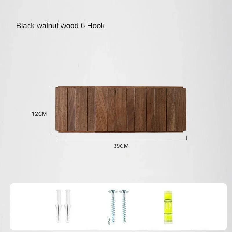 Coat Rack Hook Nordic Walnut Wall Clothes Racks Furniture for Home Dressing Rooms Piano Keys Coat Shelves Dress Hanger Room