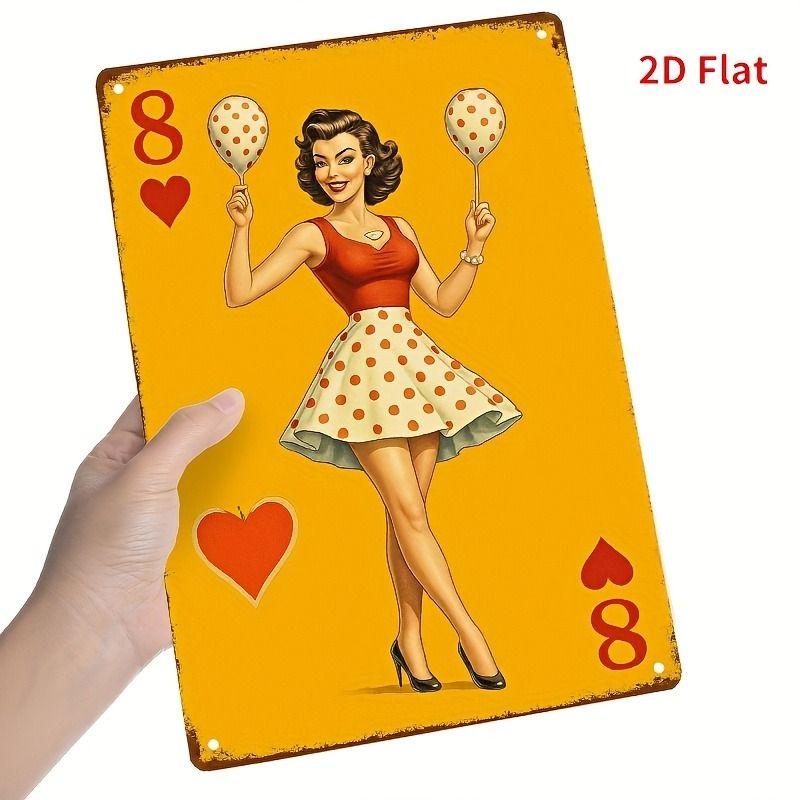 Playing Cards Poster Metal Sign 20x30cm Wall Art