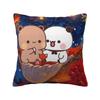 Bubu & Dudu Pillow Case Morden Pillow Cover Square Custom DIY Cushion Cover Pillowcases For Office Car Home Decorative