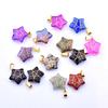 Gold-Wrapped Crystal Star Pendant Necklace, 2cm Jade Charm, Ins Style Fashion Accessory