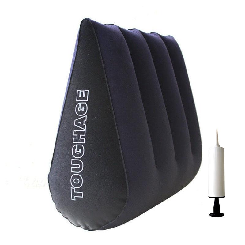Inflatable Triangle Pillow Sex Position Magic Cushion Erotic Toy For Sex Couple Body Support Pads Air Blow Support Adult Product