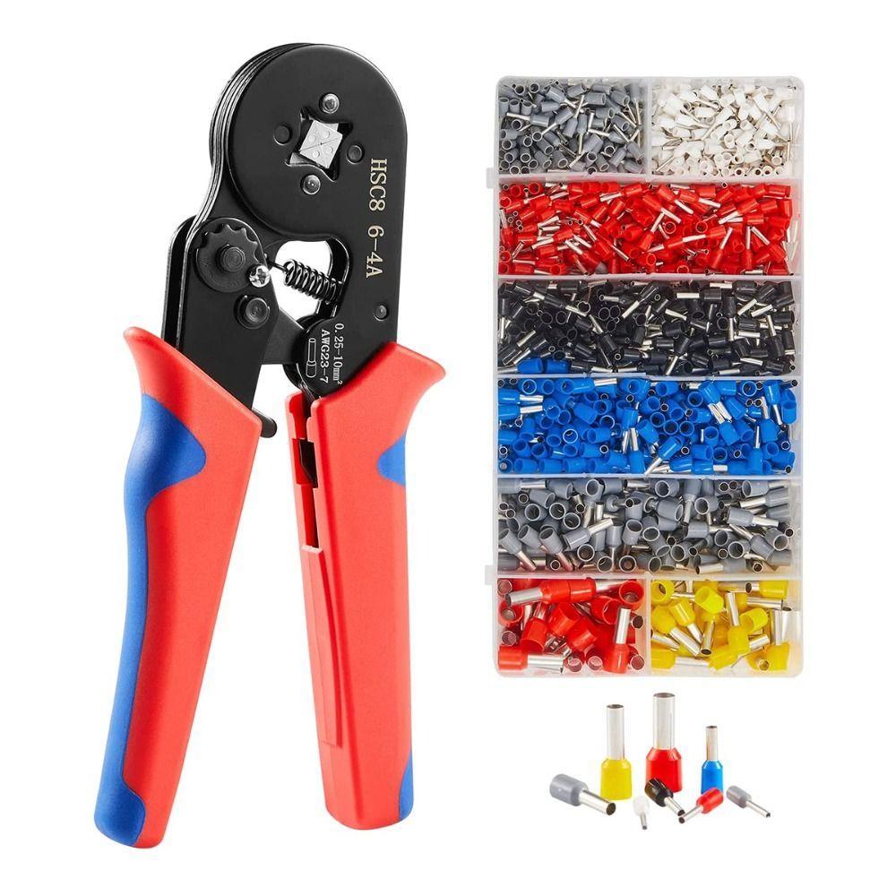 1250pcs Terminals Wire Ferrules Crimpers Terminal Crimping Tool  Wiring Installation
