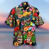 2026 Summer Loose Breathable 3d Print Trendy Cool Fashion Hawaiian Shirts Beach Party Tops Short Sleeves Men's 5XL
