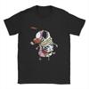 Herren Courage Hund T-Shirt 100% Baumwolle Oberteile Neuheit Kurzarm Rundhals T-Shirt Einzigartige T-Shirts
