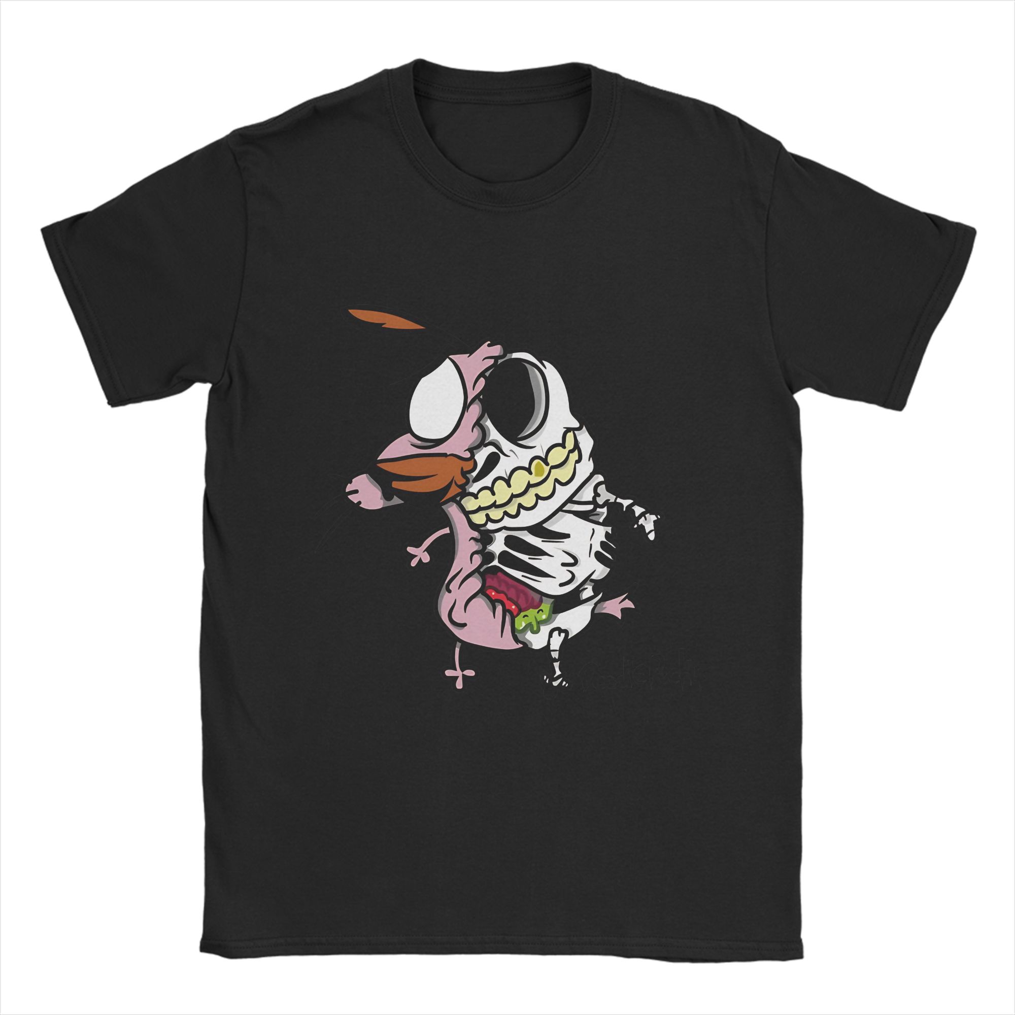 

Men Courage Dog T Shirt 100% Cotton Tops Novelty Short Sleeve Crew Neck Tee Shirt Unique T-Shirts 5XL різнокольоровий