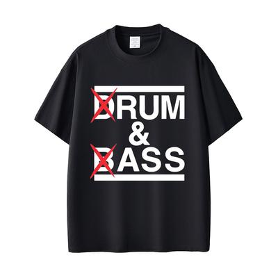 Drum and Bass Funny Meme T Shirts Rum and Ass Lovers Jokes Short Sleeve Men Casual Cotton T-shirt Men's Fashion Oversized Tshirt