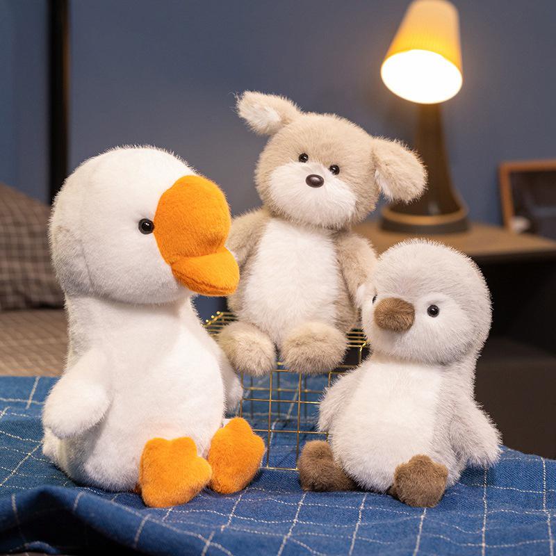 

Plush Toy: Kids Cozy Big Head Goose, Dog, & Penguin Dolls Big Head Goose