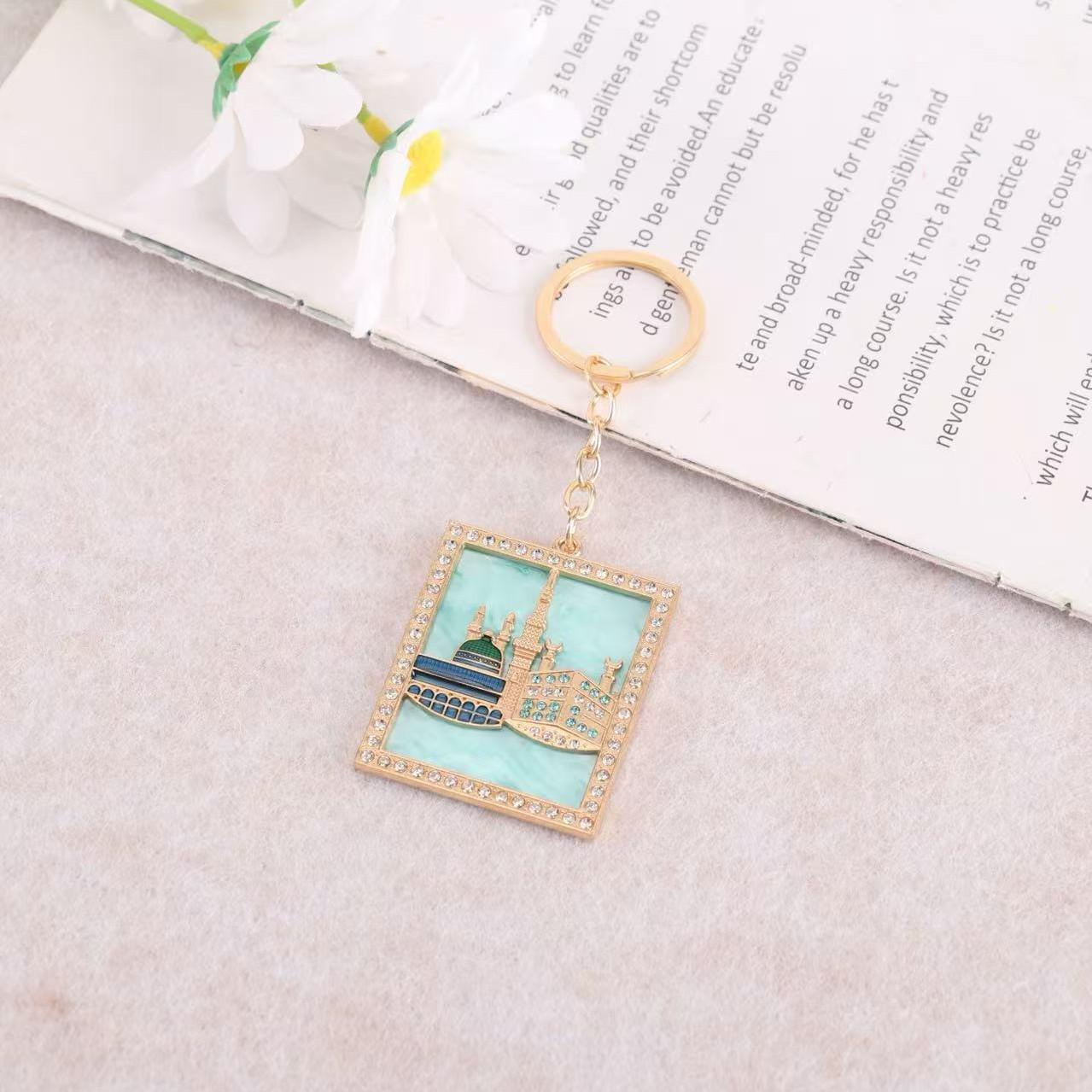

Middle East Moon Festival Arabic Gold Enamel Pendant Keychain
