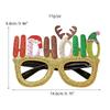 Cartoon Christmas Glasses - Festive Dress-Up Props for Kids & Adults