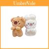 Rabbit Bear Plush Animal Keychain Set With Soft Fur For Kids And Collectors