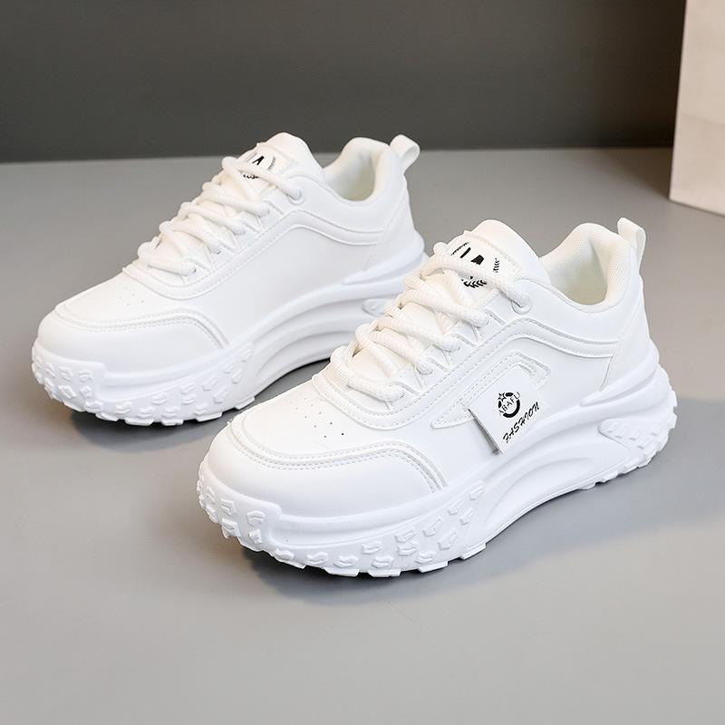 

[Customized] ZY0019 new dad shoes 2025 spring and summer thick sole heightening casual women s shoes board shoes breathable round head 35