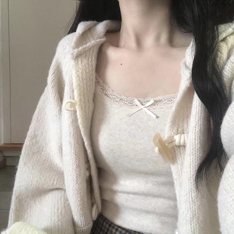 1pcs Girls Cute Padded Bra Tank Top Women Lace Casual Strap Top Vest Female Camisole With Removable Built In Bra Clothing