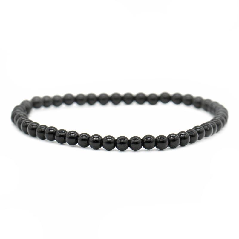 Fresh Style 4MM Agate Tiger's Eye & Volcanic Rock Beaded Bracelet
