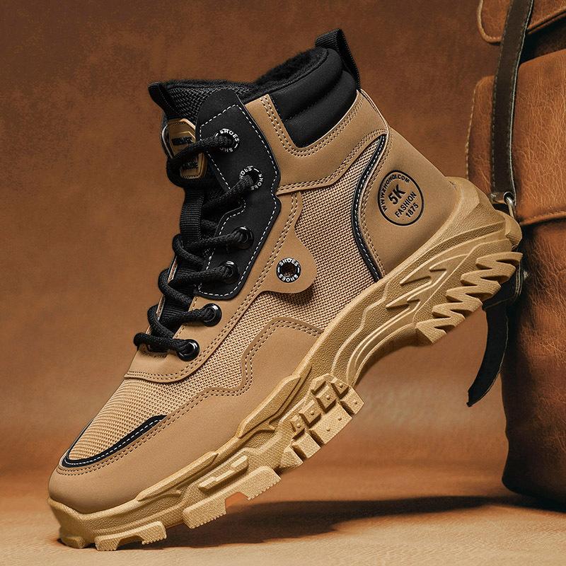 Winter new high-top velvet warm outdoor leisure sports Martin boots tide KSM cotton