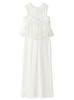 Sheer Bustier and Cut Tank Dress Set