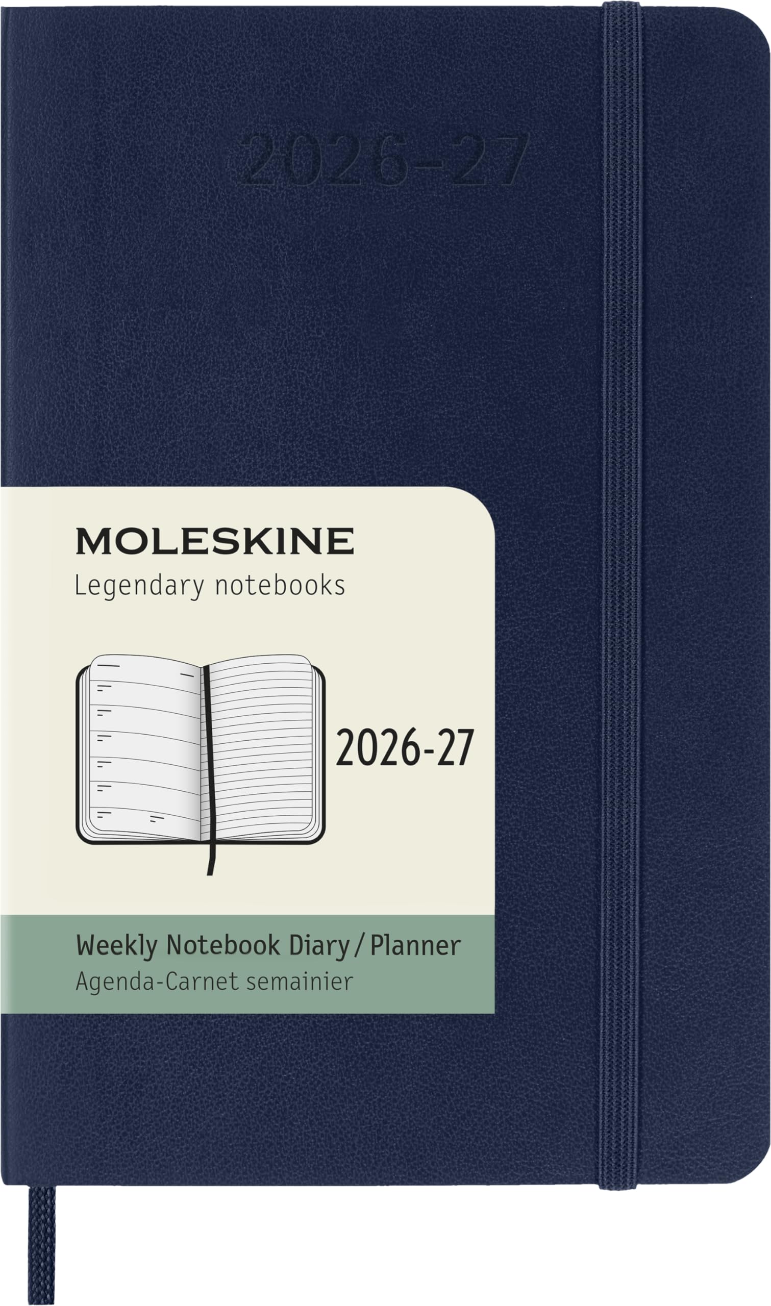 

Moleskine 2026 18 Month Weekly Diary Pocket Sapphire Blue DSB2018WN2Y27 сапфир синий