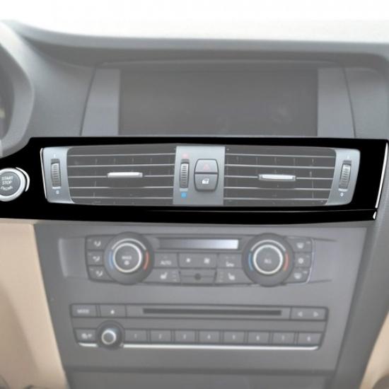 Glossy Piano Black Central Air Vent Outlet Frame For BMW X3 X4 F25 F26 2011-2017