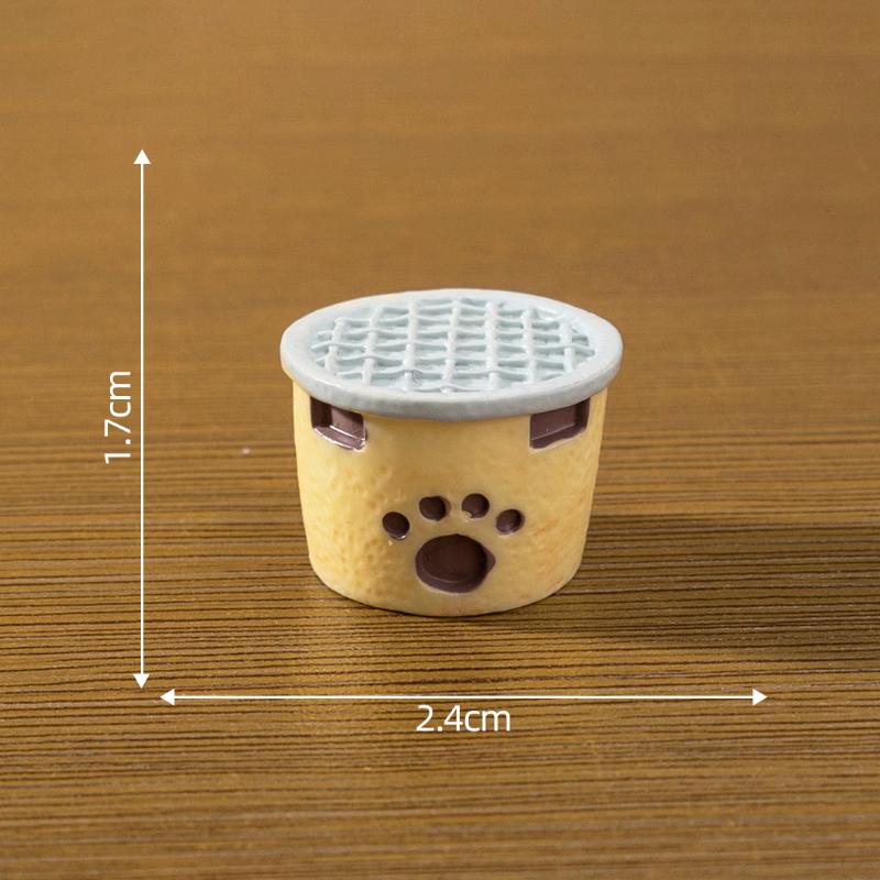 Cartoon Cat Figurines Miniatures Cute Diy Handicraft Mini Cat Ornament Resin Crafts Kitten Statue Micro Landscape Ornaments