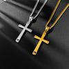 Necklace Men's Stainless Steel Personalized Fashion Trend Cross Pendant Titanium