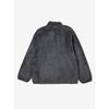 Daiso [common] FLuffy Long SLeeve FLeece HaLf Zip Up L bLack Gray
